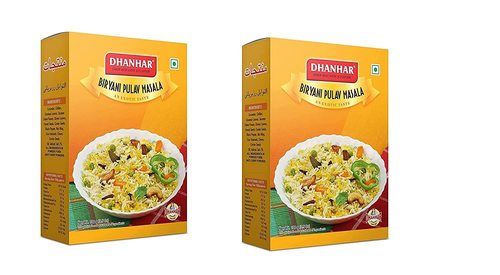 Dhanhar Vegetarian Biryani Pulav Masala 200 Grams (100g X 2 Unit)