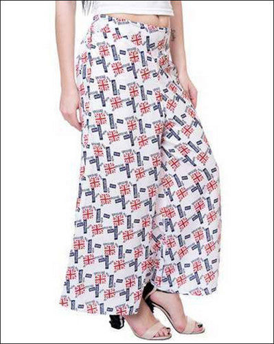 Ladies Casual Wear Printed Palazzo