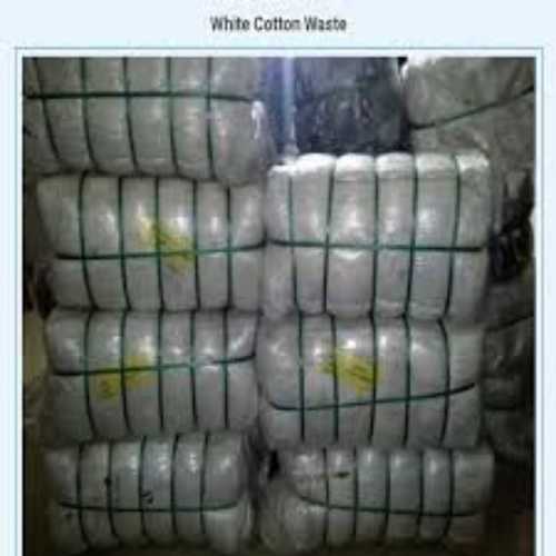 White Printed Plain Cotton Waste