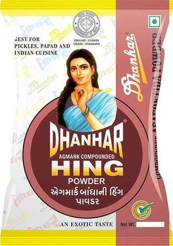 Brown Dhanhar Agmark Compounded Hing (Asafoetida) Powder 200 Grams Pack