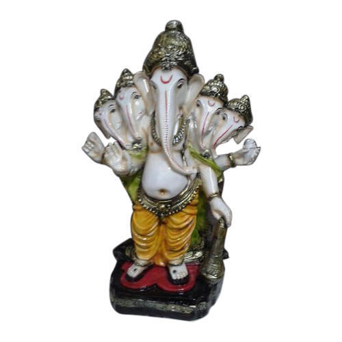 Light Weight 5 Head Resin Ganesh Statue