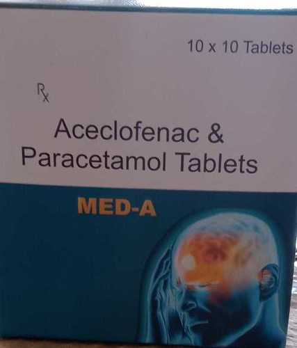 एसिक्लोफेनाक 100mg/pcm 325mg Tablet