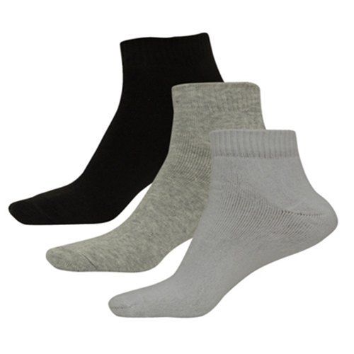 Different Color Lady Plain Ankle Towel Socks