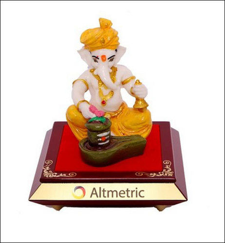 Light Weight Multi Colored Ganesha Polyresin Statue