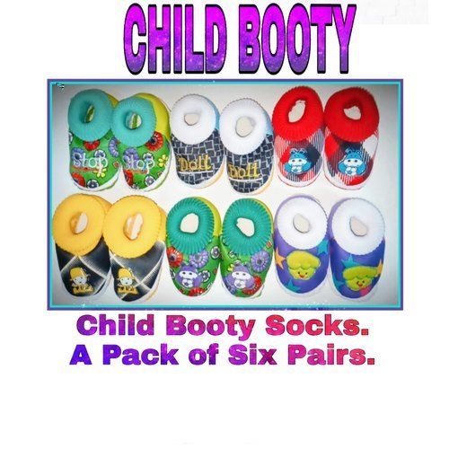 Multi Color Premium Child Booty Socks