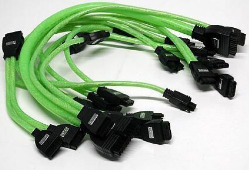 White Projector Cables And Connector (Green Color)