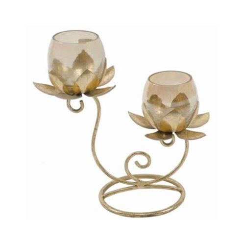 Appealing Look Glass Candle Holder