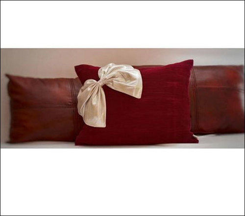 White Quilted Satin Cushion Cover