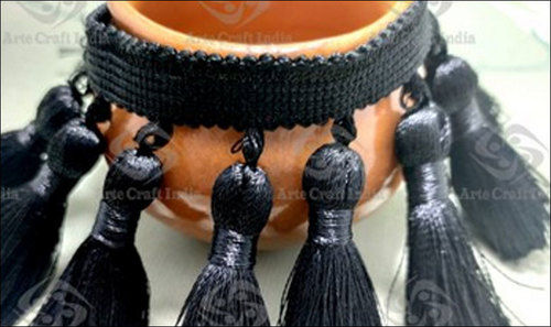 Arte Craft Black Tassel Fringe TF112