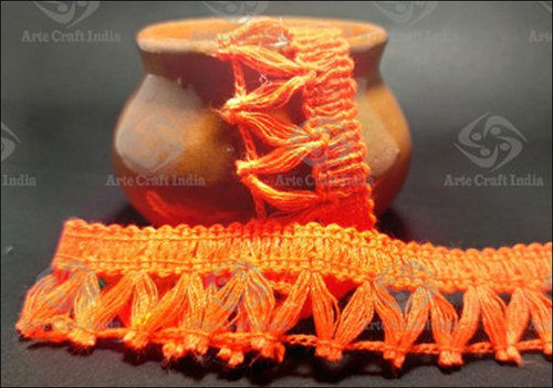 Orange Arte Craft Decorative Tassel Lace