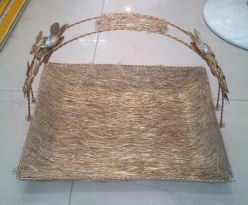 Gold Plated Iron Basket