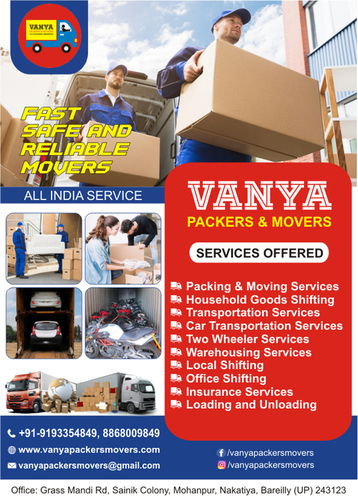 Vanya Packers And Movers Services By Vanya Packers & Movers