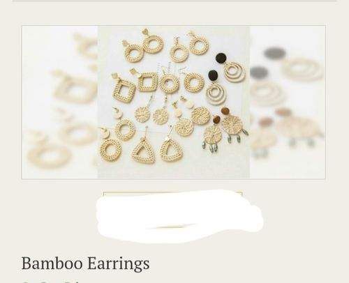 Designer and Elegant Look Bamboo Earrings