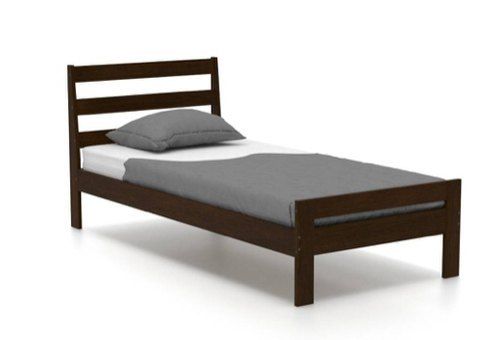 Plain Wooden Single Bed