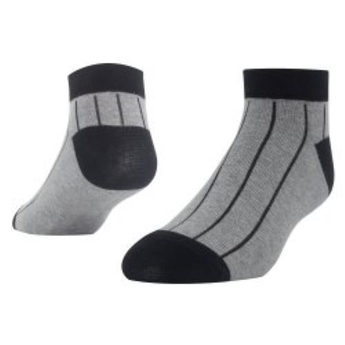 Grey And Black Premium Ribbed Cotton Socks