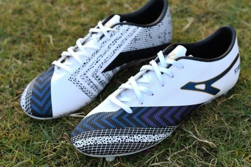 White and Blue Color Football Shoes