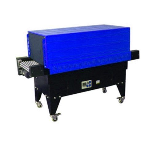 Ac Powered Heavy Duty Blue And Black Color Heat Shrink Tunnel Machine