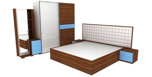 Durable Finish Bedroom Set (Bed, Almira, Dressing ,Sidebox)