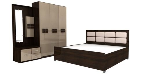 Premium Bedroom Set (Bed, Almira, Sidebox) Home Furniture