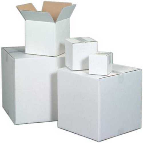 Paper White Square Shape Duplex Box