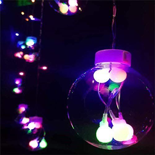 Decorative And Durable Multicolor Wish Ball Curtain Hanging Diwali Led Light