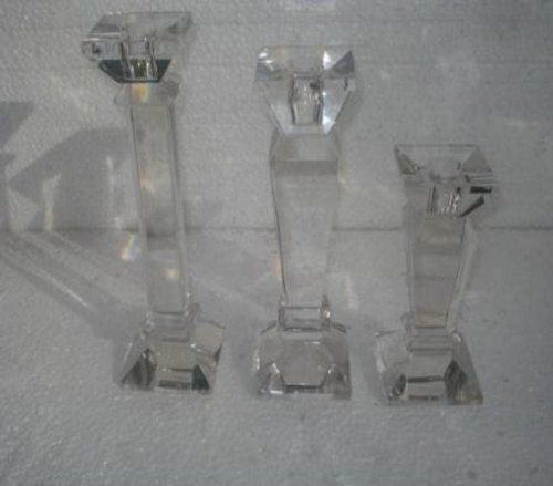 Polishing Decorative Glass Candle Holder