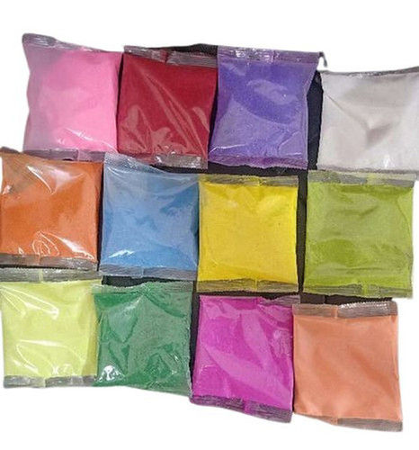 Powder Rangoli Color In Pouch Packing