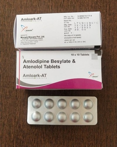 एम्लोडाइपिन बेसिलेट और एटेनोलोल 55 एमजी टैबलेट