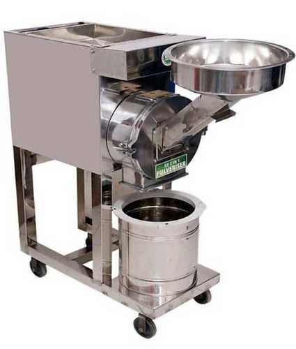 Silver Electric Oil Mill Machine 