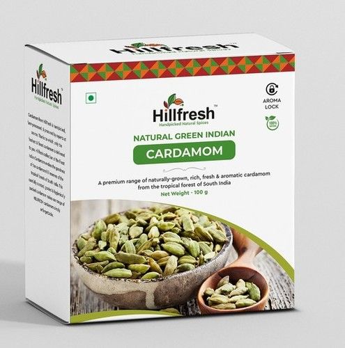 Dried Hillfresh Green Cardamom 8 Mm Super Jumbo 100 Gram