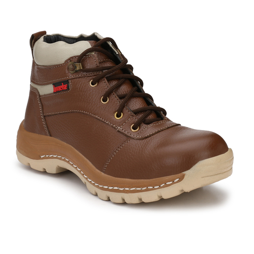 Kavacha S47 Steel Toe Brown Safety Shoes, Size: 6