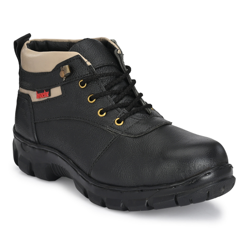 Custom Kavacha Sn48 Pure Leather Steel Toe Black Safety Shoes Size: 9