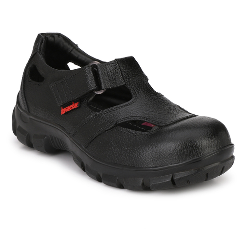 Custom Kavacha Sn49 Pure Leather Steel Toe Black Safety Shoes, Size: 10