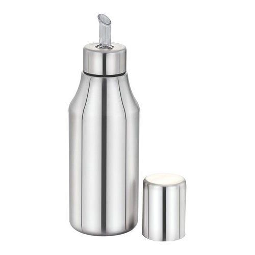 Silver Plain Design Stainless Steel Oil Pot