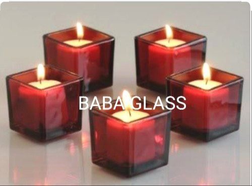 Red Votive Glass Candle Holders