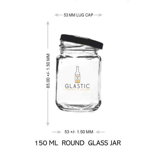 Round Glass Jar (150 Ml)