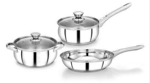 Silver Stainless Steel Cookware Set