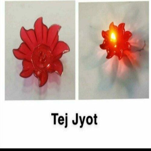 Non Handmade Red Color Tej Jyot Diya Reflection Diya