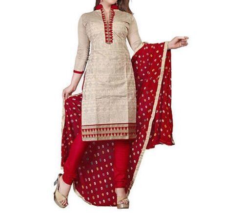 Red Party Wear Churidar Suits