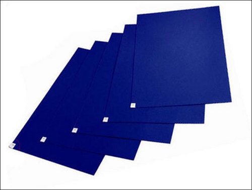 Blue Plain Sticky Floor Mats