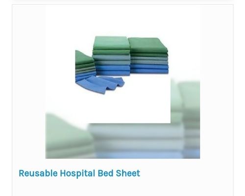 Washable 100% Cotton Reusable Hospital Bed Sheet