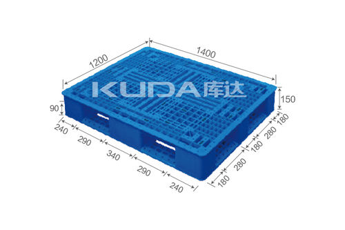 Blue 1412A Wgtz Plastic Pallet Used For Warehouse