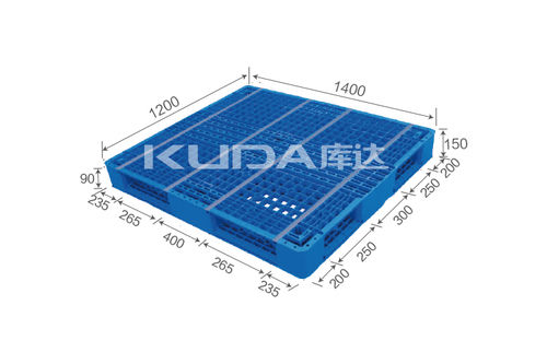 Blue Color Plastic Pallet (BUILT-IN STEEL TUBE)