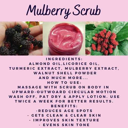 Herbal Clean And Clear Mulberry Body Scrub