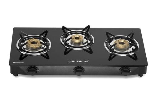 Easy To Clean Three Burner Stove