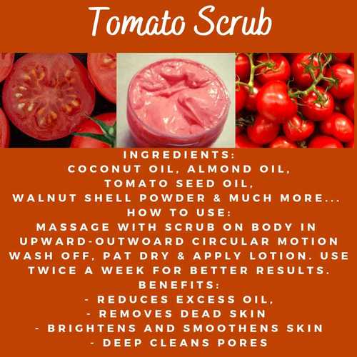 Fresh And Healthy Tomato Body Scrub