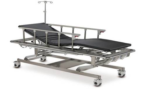 Hospital Wheel Mounted Steel Bed