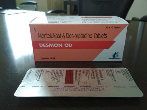 Montelukast And Desloratadine - Medicine Grade Tablets | Prescription Required, For Hospital and Clinic Use, Cool And Dry Storage