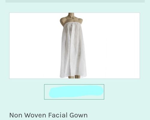 Plain Pattern Non Woven Facial Gown