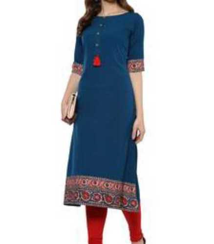 Various Round Neck Type Ladies Kurtis